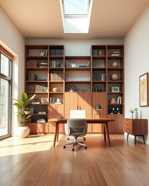 bright airy professional workspace