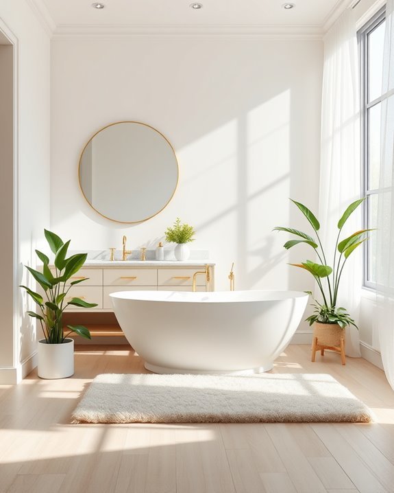 bright and airy bathroom design