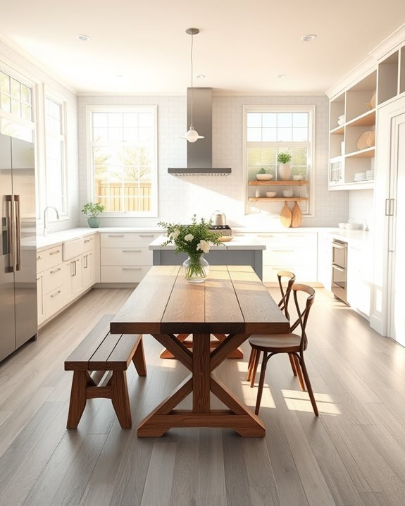 bright gray wood kitchens