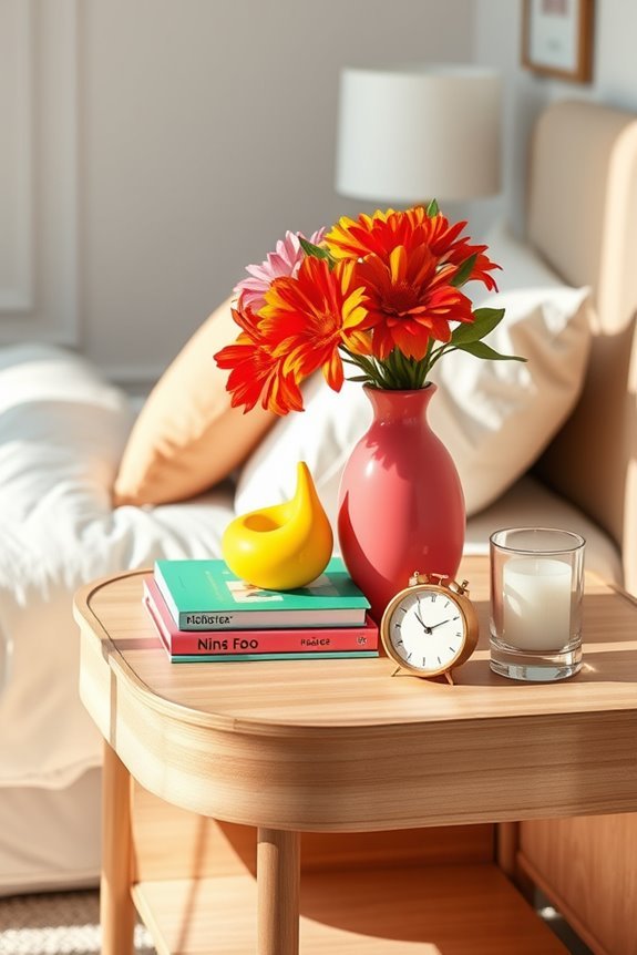 bright playful bedside accessories