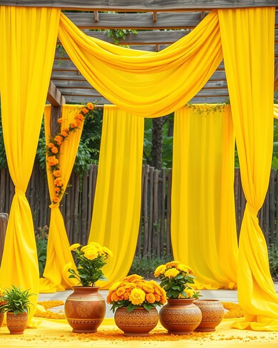 brighten haldi decor elegantly
