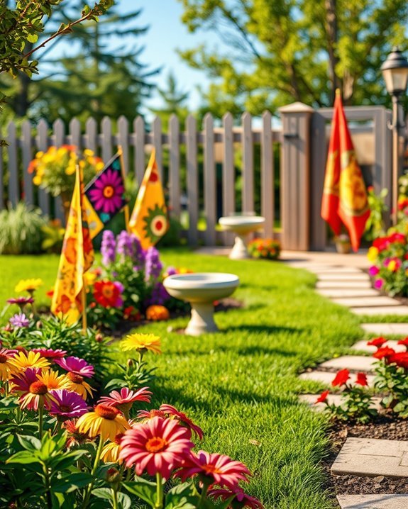 brighten outdoor space decor