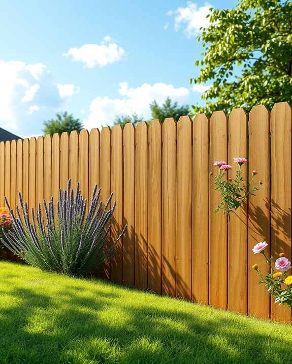budget friendly wooden fencing