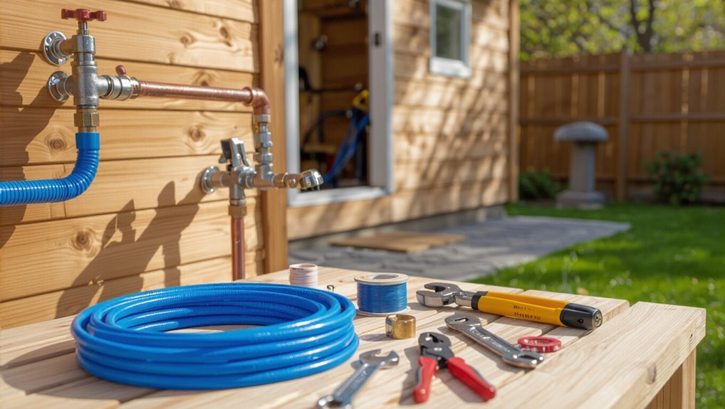 buried water line installation