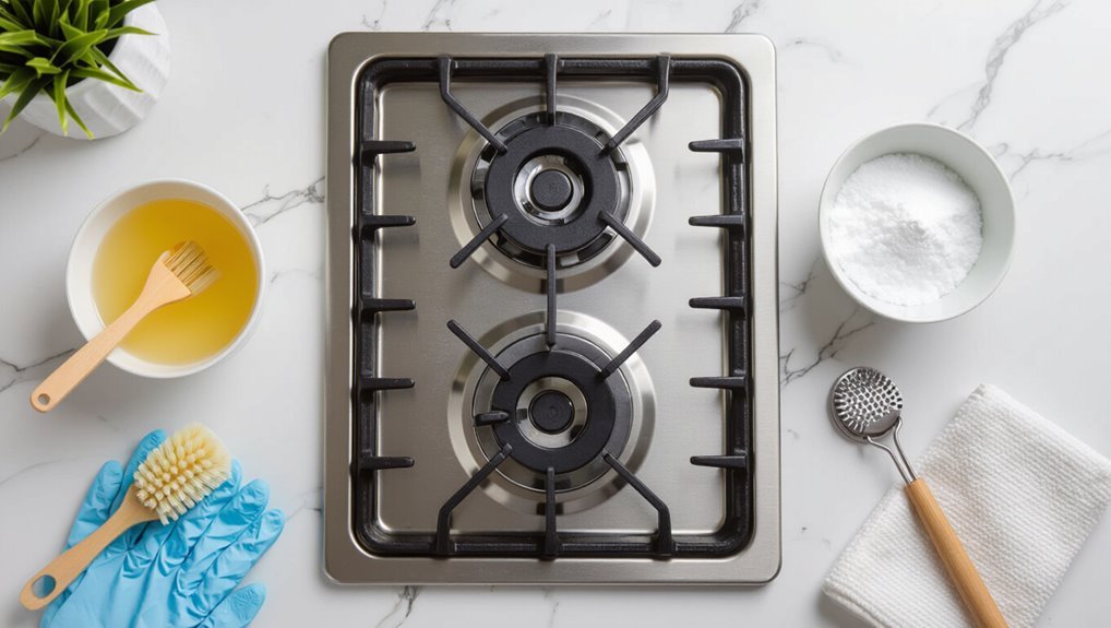 burner cleaning visual guide