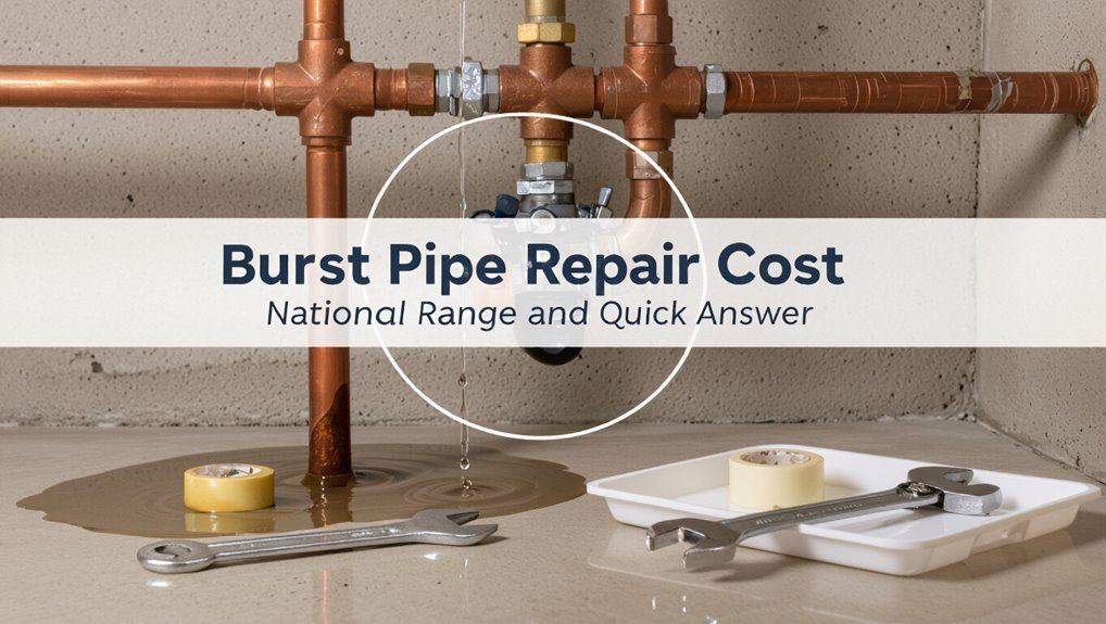 burst pipe repair costs