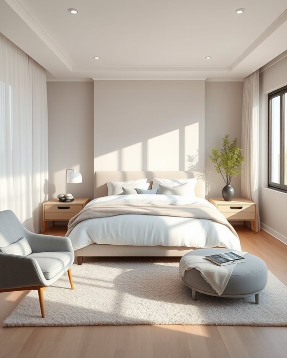 calming color palette selection