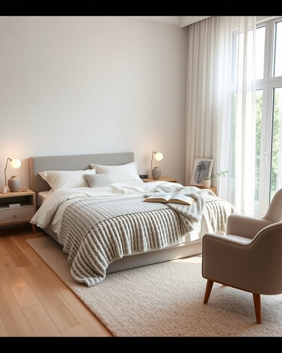 calming colors cozy bedding