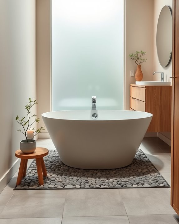calming minimalist bathroom decor