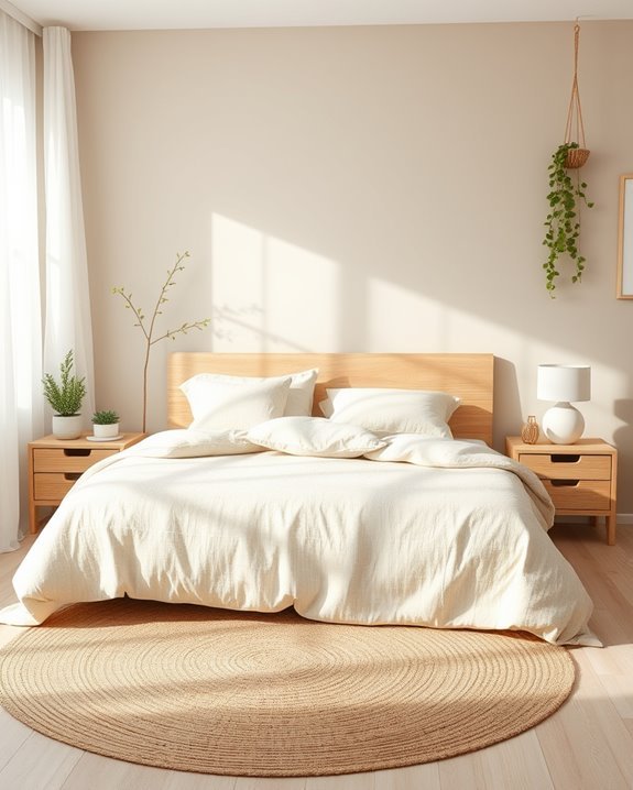 calming neutral bedroom decor