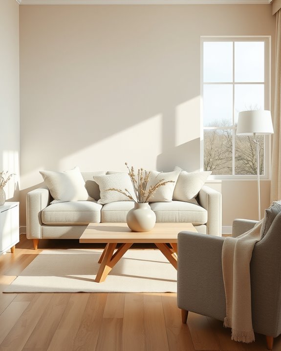 calming soft neutral palette