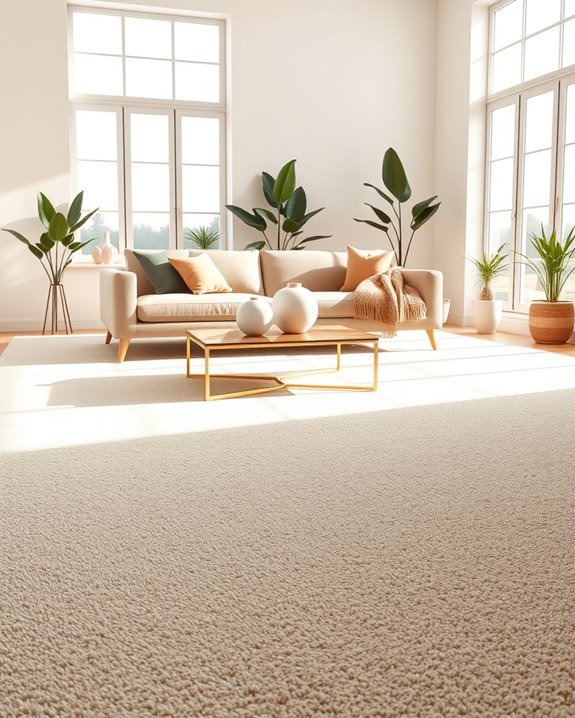 calming wall to wall carpeting