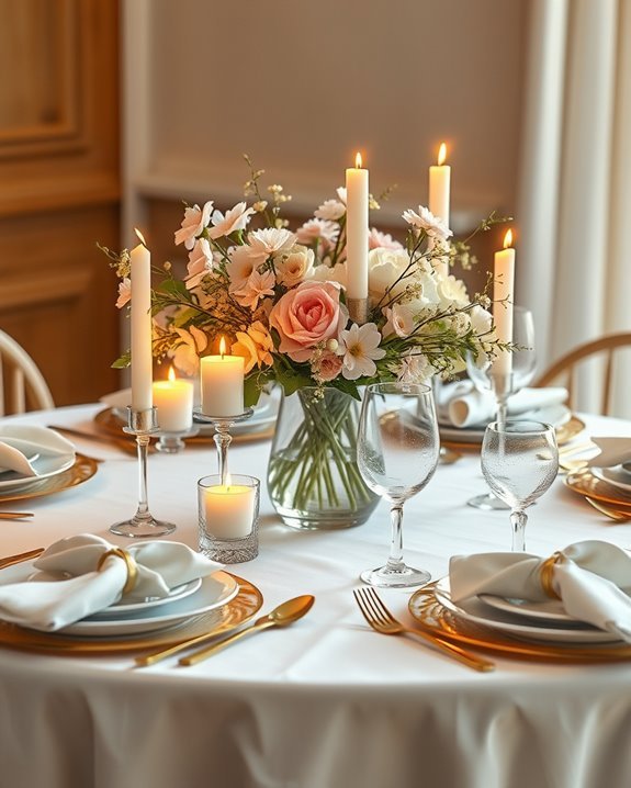 candlelight enhances festive ambiance
