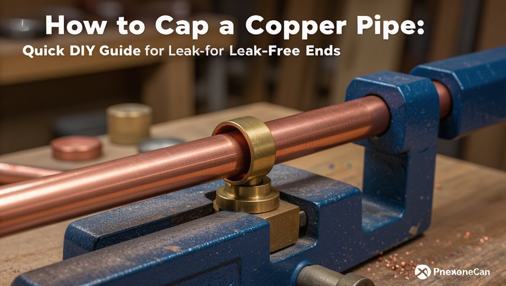 capping copper pipe ends