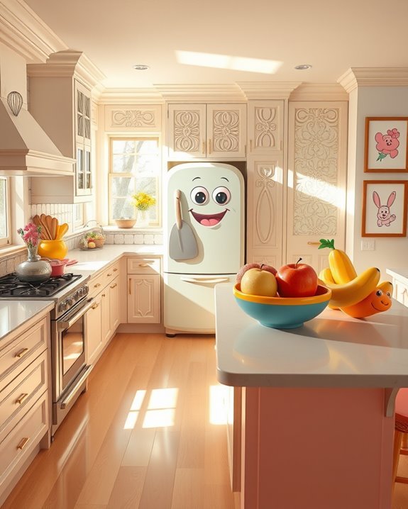 cartoon character kitchen fun