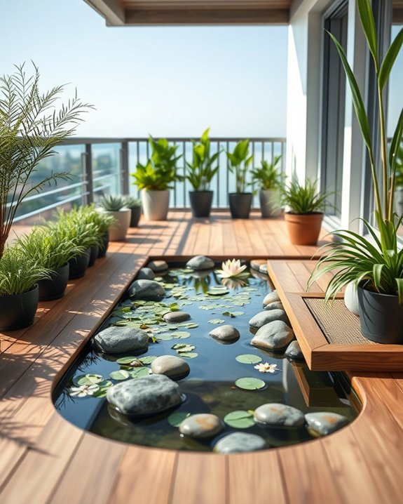 cat friendly balcony water features