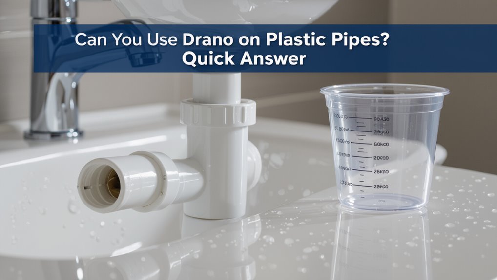 caution with plastic pipes