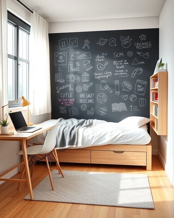chalkboard wall for creativity