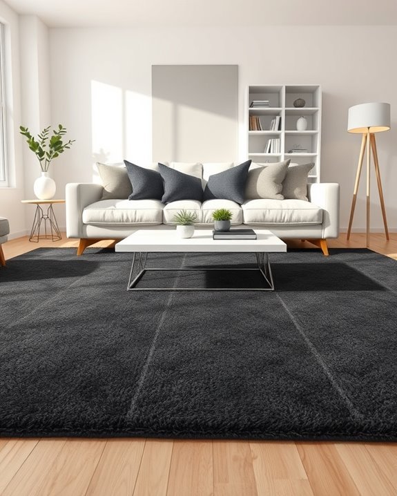 charcoal and white elegance