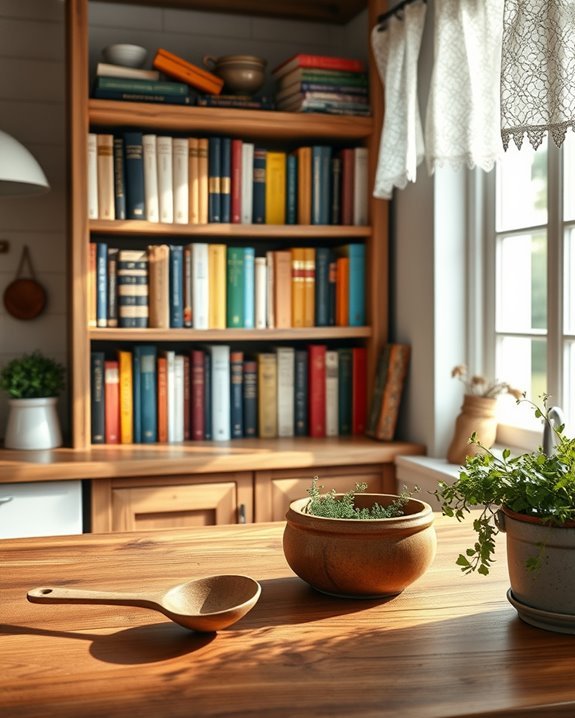 charming cookbook display ideas
