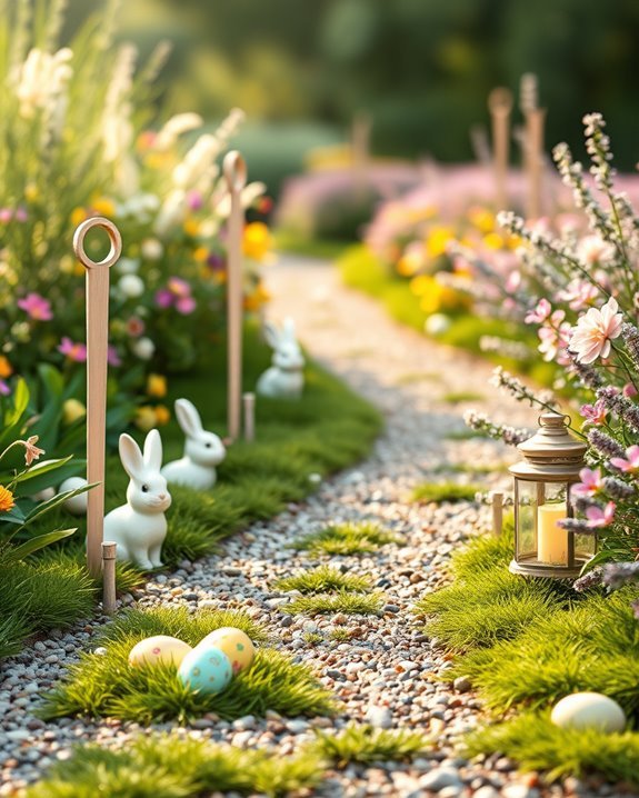 charming easter garden markers
