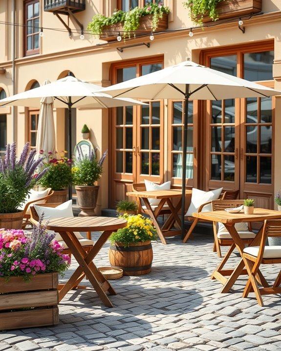 charming eco friendly outdoor seating