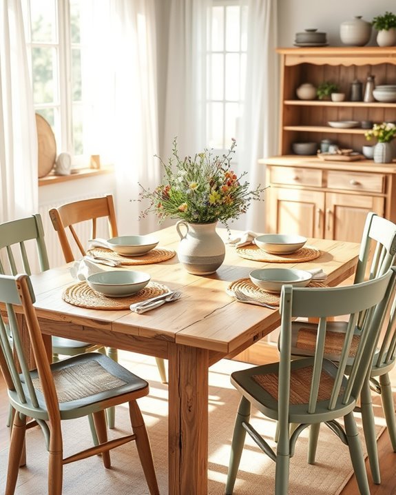 charming farmhouse dining sets
