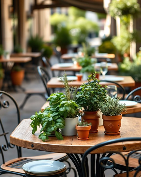 charming herb centerpiece ideas