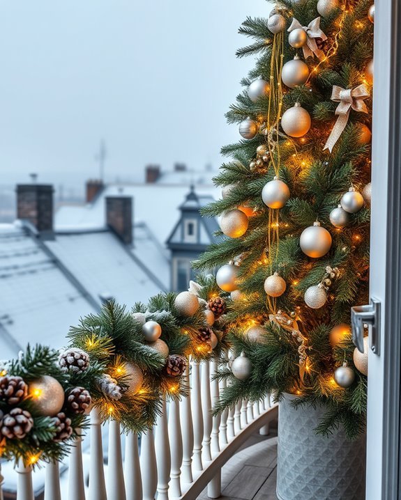 charming outdoor christmas tree