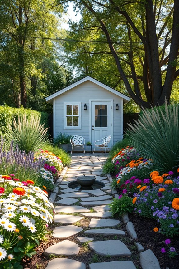 charming outdoor garden retreat