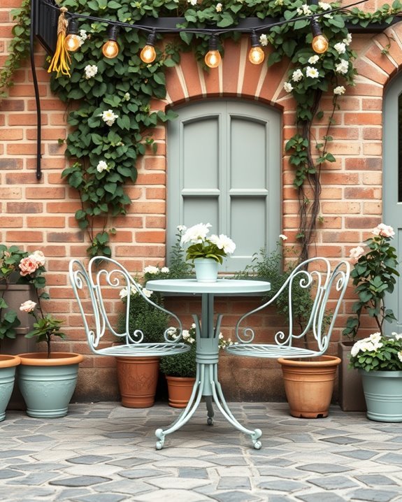 charming parisian outdoor ambiance