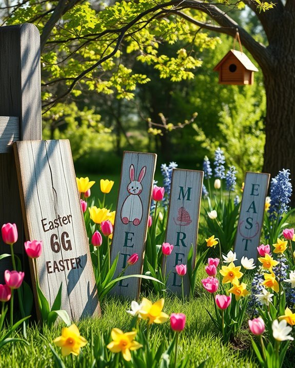 charming rustic wooden signs