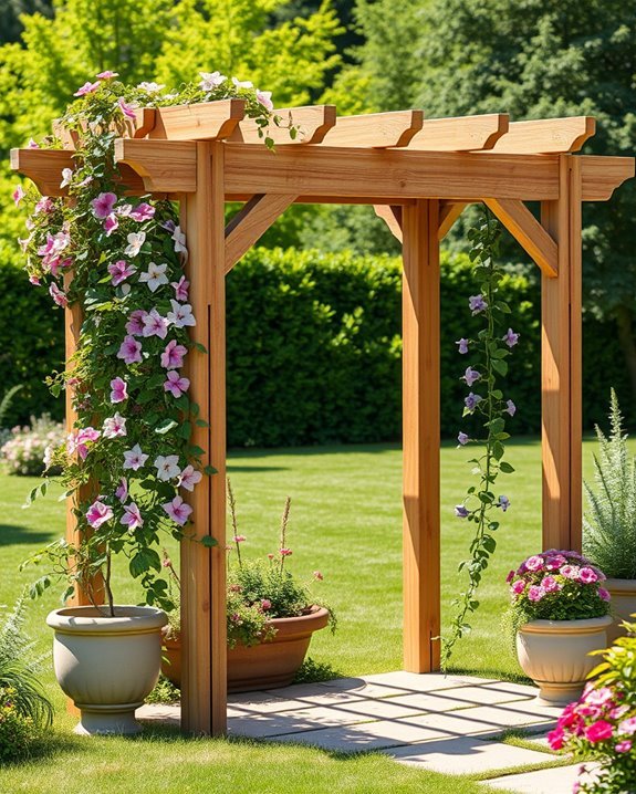 charming trellis enhances beauty