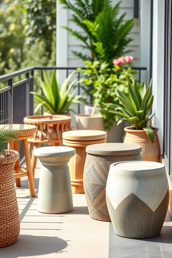 charming versatile garden stools