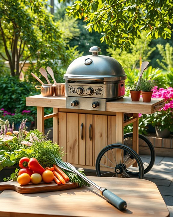 charming vintage barbecue centerpiece