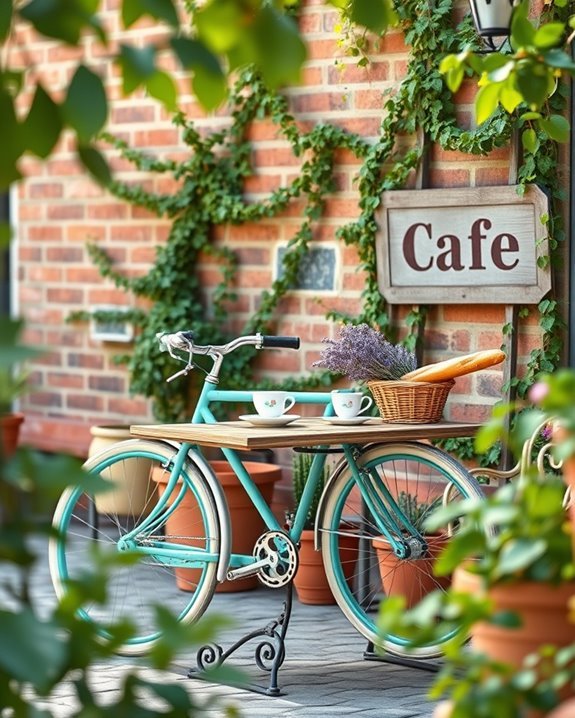 charming vintage bicycle decor