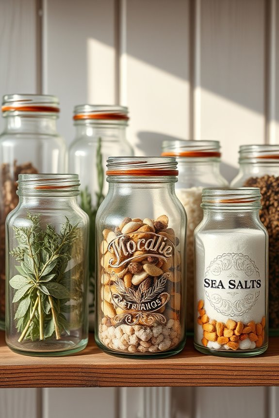 charming vintage jar storage