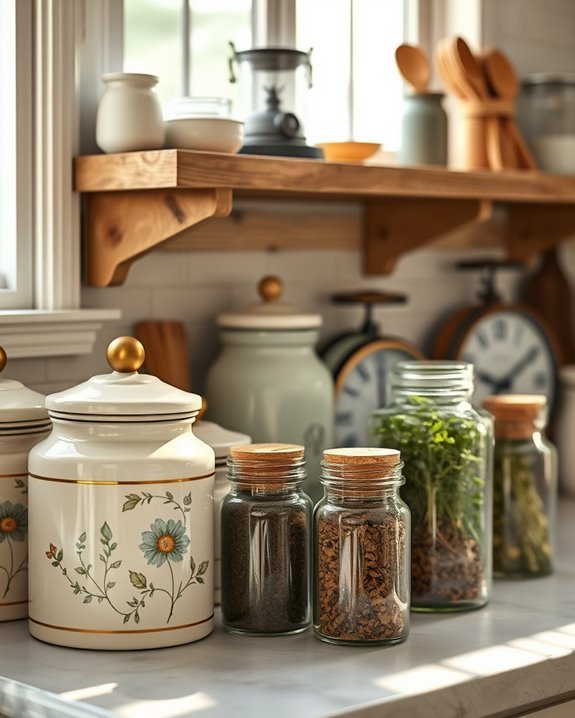 charming vintage kitchen accents