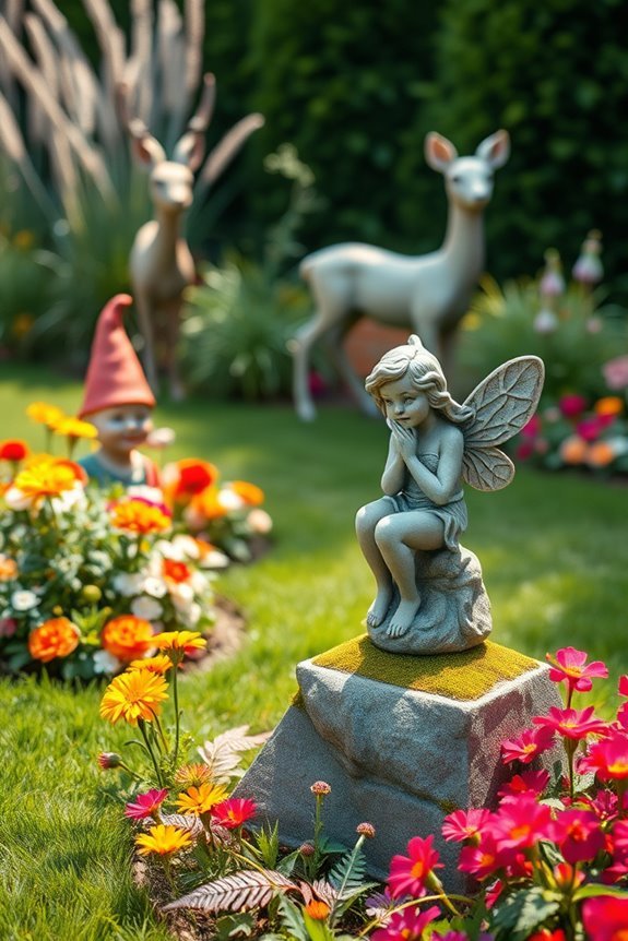 charming whimsical garden statues
