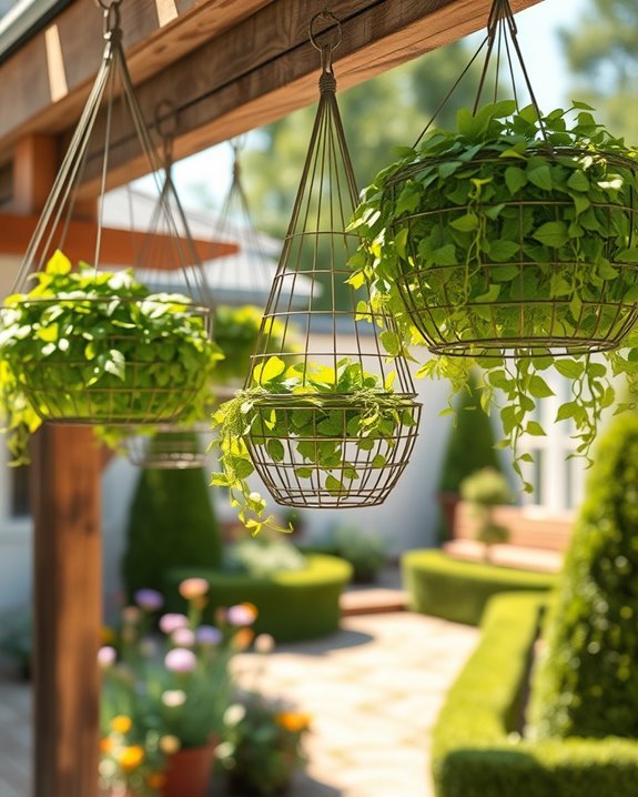 charming wire baskets decor