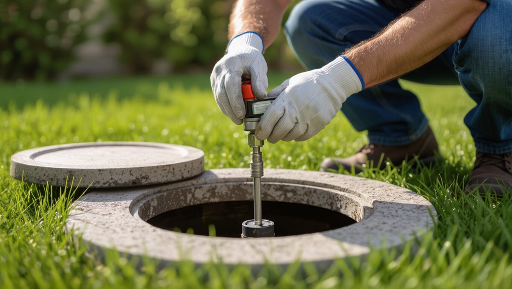 check septic pump functionality
