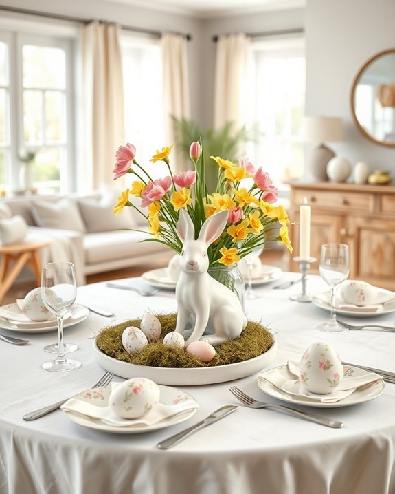 cheerful festive easter decor