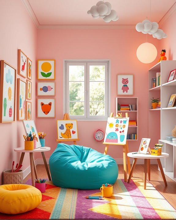 cheerful personalized art displays