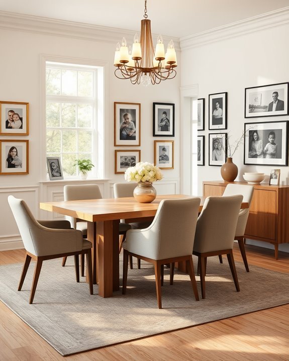 cherished family photo display