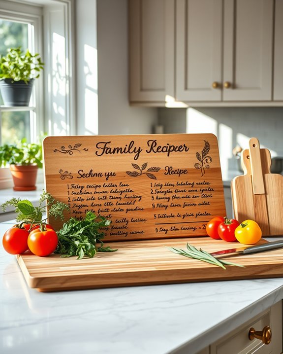 cherished family recipe board