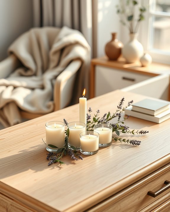 chic candle centerpiece arrangements