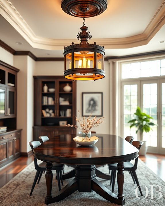 chic dark wood lighting fixtures