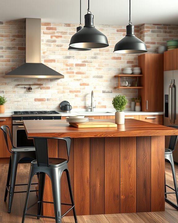chic industrial kitchen design