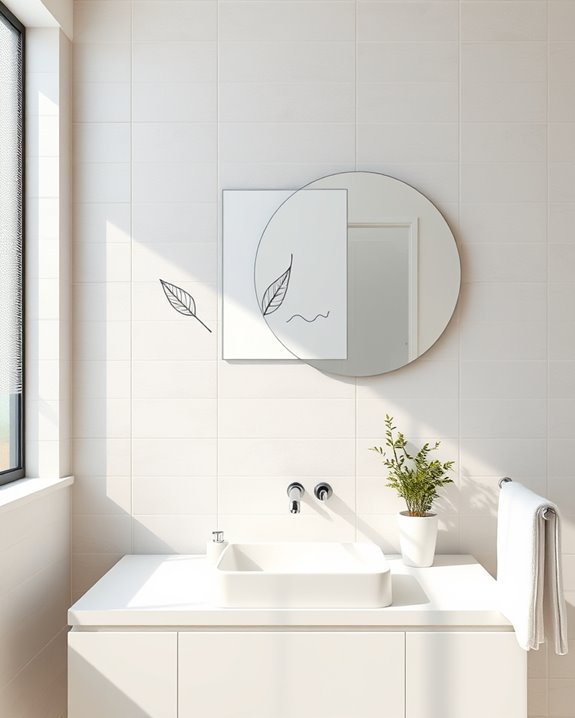 chic minimalist bathroom decor
