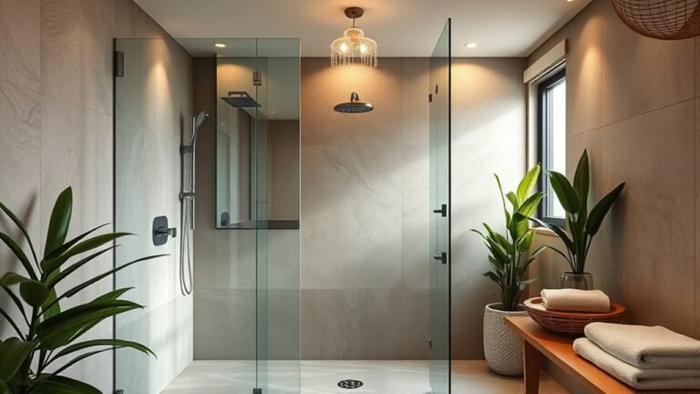 chic spa inspired shower designs